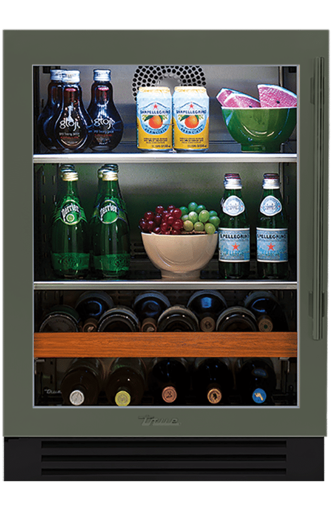 24 Inch - Beverage Center - Stainless Glass Door - LEFT Hinge