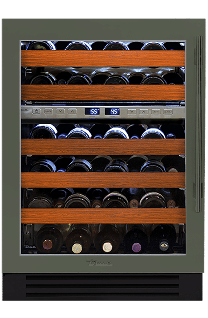 24 Inch - Dual Zone Wine Cabinet - Stainless Glass Door - LEFT Hinge (1)
