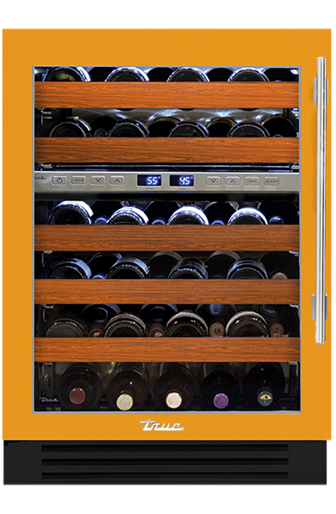 24" Dual Zone Wine Cabinet in Saffron