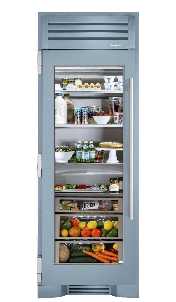 30 Column Ref Glass Door Lh Bluestone