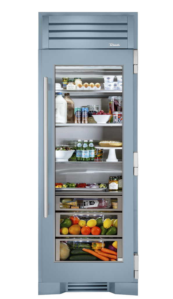 30 Column Ref Glass Door Rh Bluestone