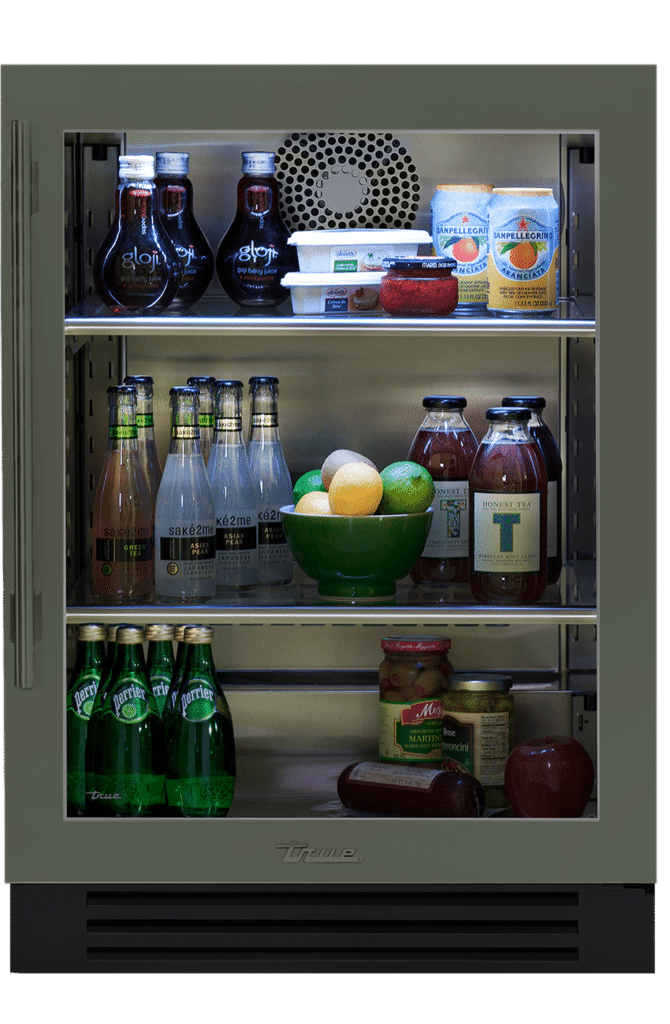 24 Inch - Undercounter Refrigerator - Stainless Glass Door - RIGHT Hinge (1)