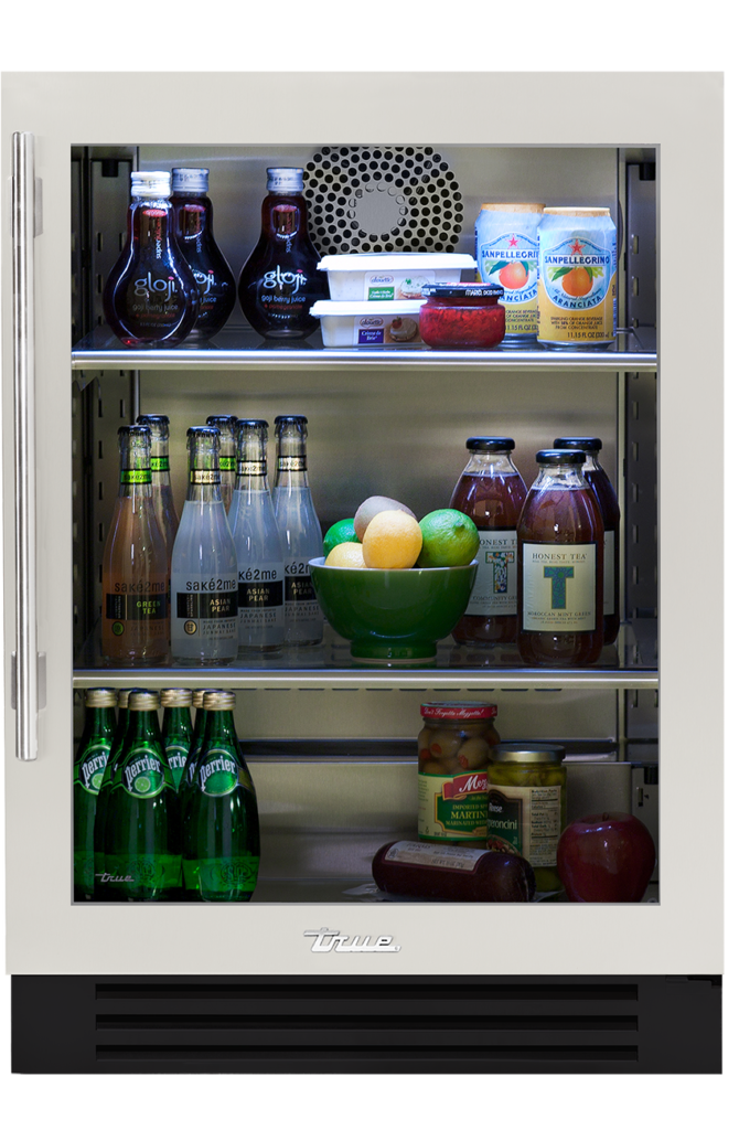 24" Undercounter refrigerator in antique white