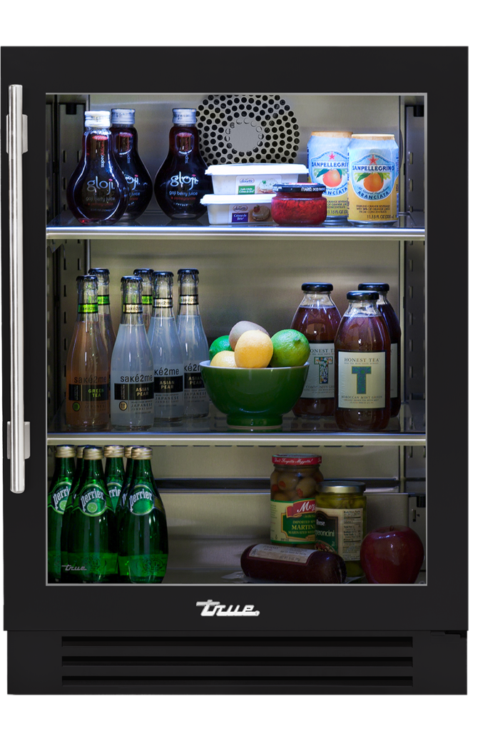 24" Undercounter refrigerator in matte black