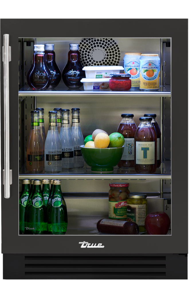 24" Undercounter refrigerator in matte black