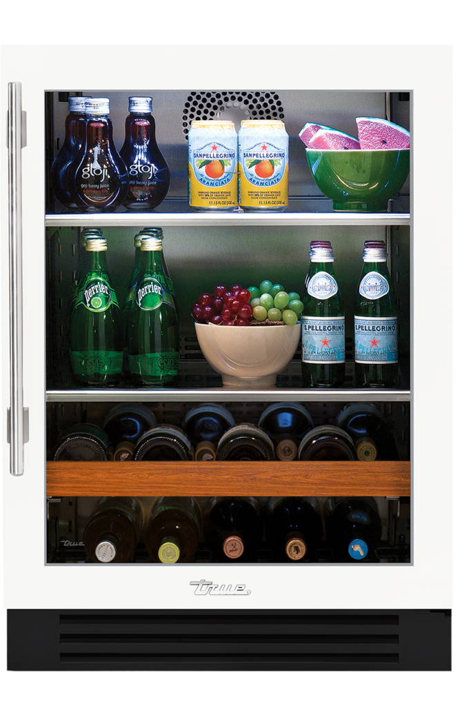 Undercounter beverage center in matte white