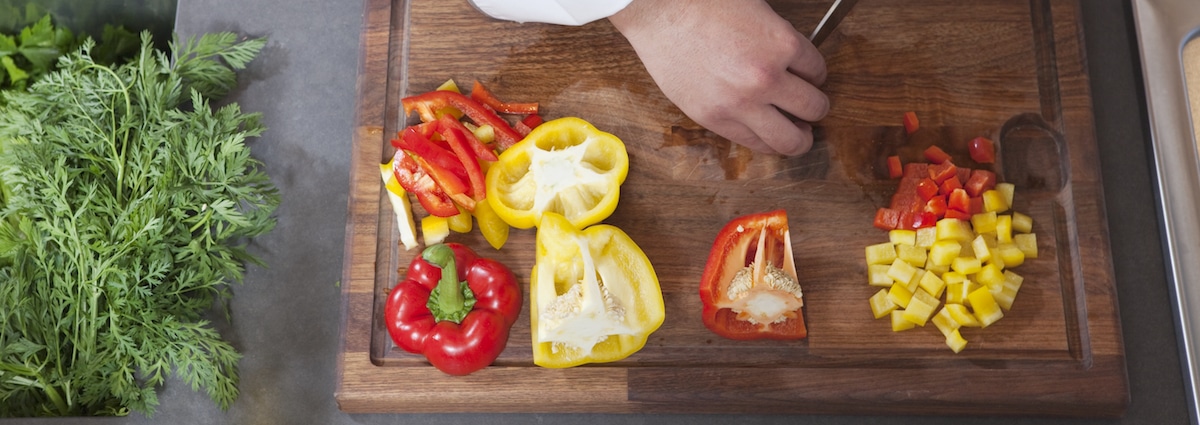 Veggies on cutting board