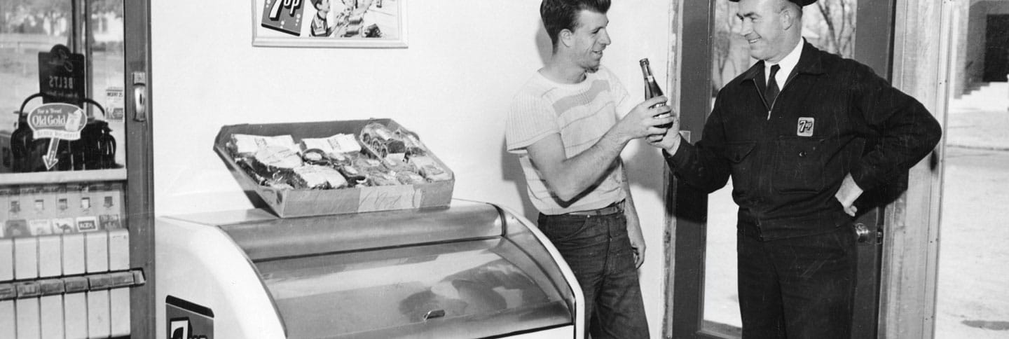 vintage ture 7up rolltop cooler 2