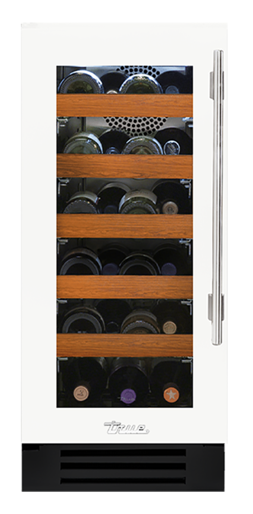 15" Undercounter Wine Cabinet in Matte White