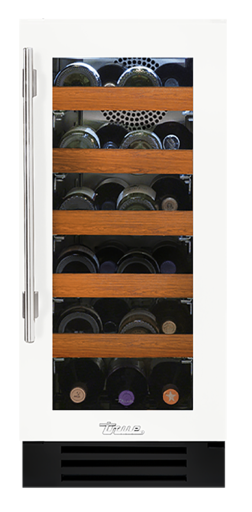 15" Undercounter Wine Cabinet in Matte White