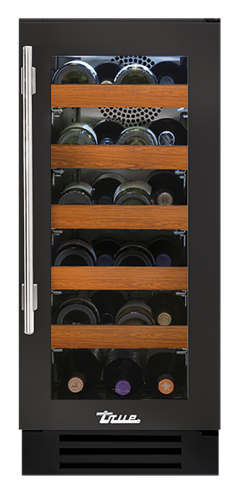 15" Undercounter Wine Cabinet in Ultra Matte Black