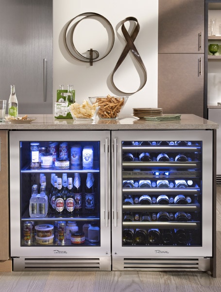 The Tahoe Kitchen - wine cabinet - undercounter refrigerator