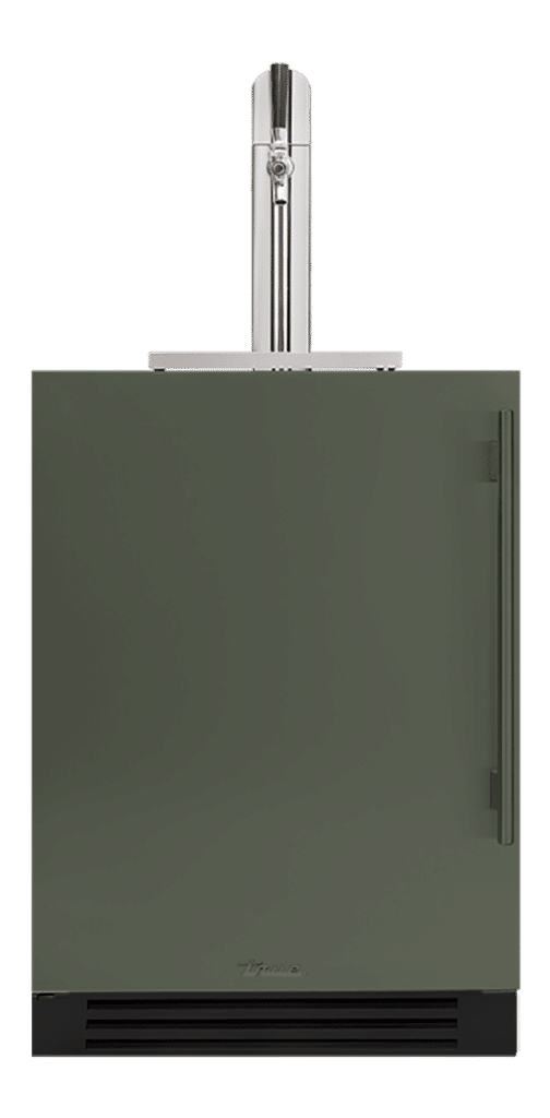 24 Inch - Single Tap Beverage Dispenser - Solid Stainless - LEFT Hinge (1)