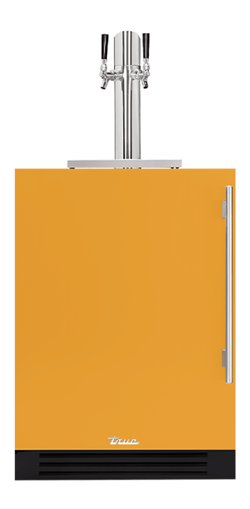 24" Undercounter Dual Tap Beverage Dispenser in Saffron