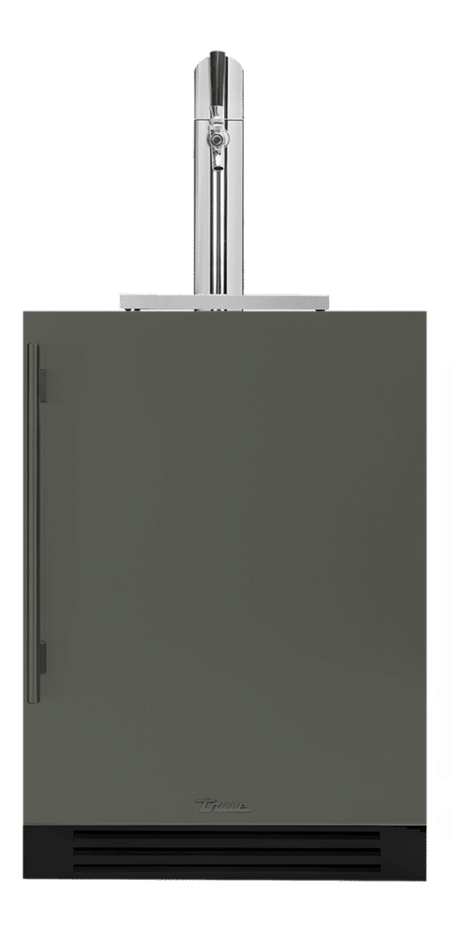 24 Inch - Single Tap Beverage Dispenser - Solid Stainless - RIGHT Hinge (1)