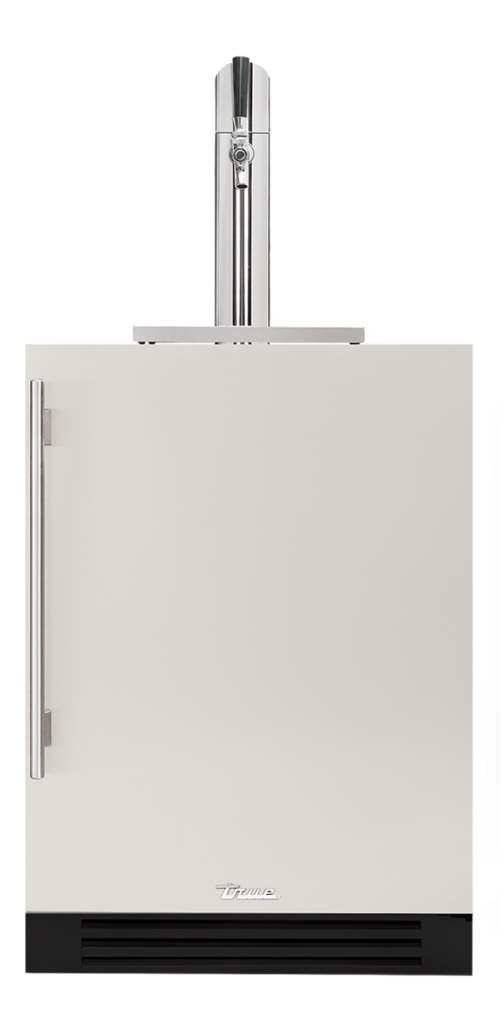 24" beverage dispenser antique white