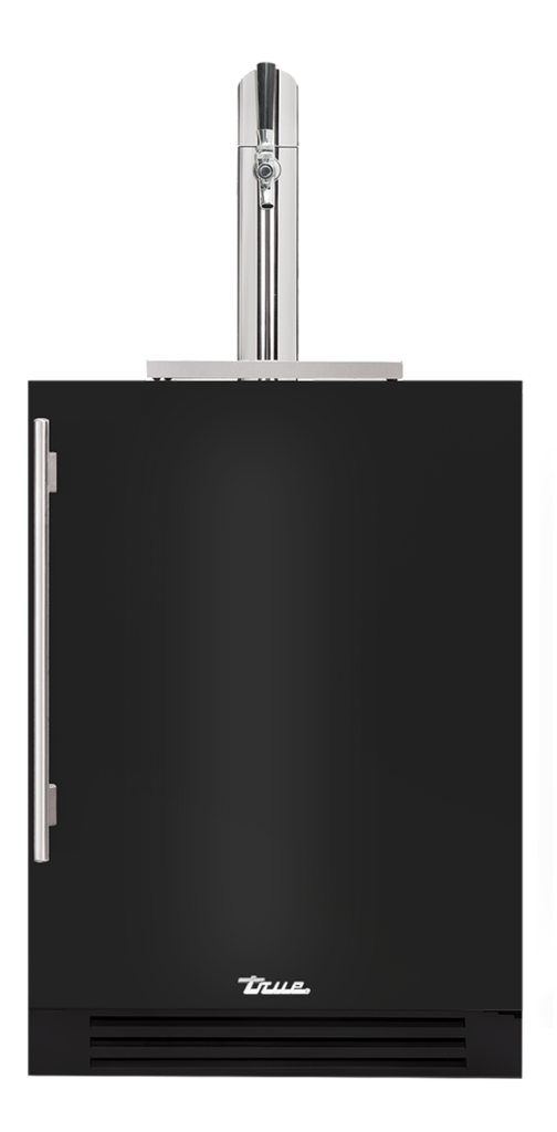 24" beverage dispenser gloss black