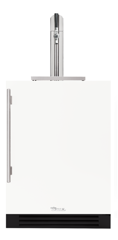 24" beverage dispenser matte white