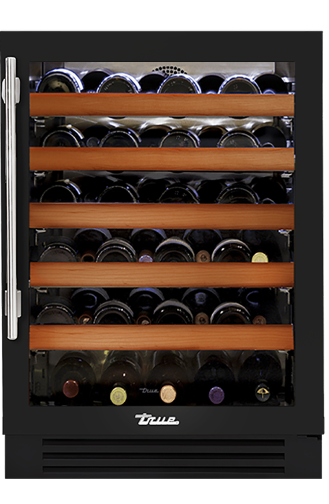 24" Undercounter Wine Cabinet in Gloss Black