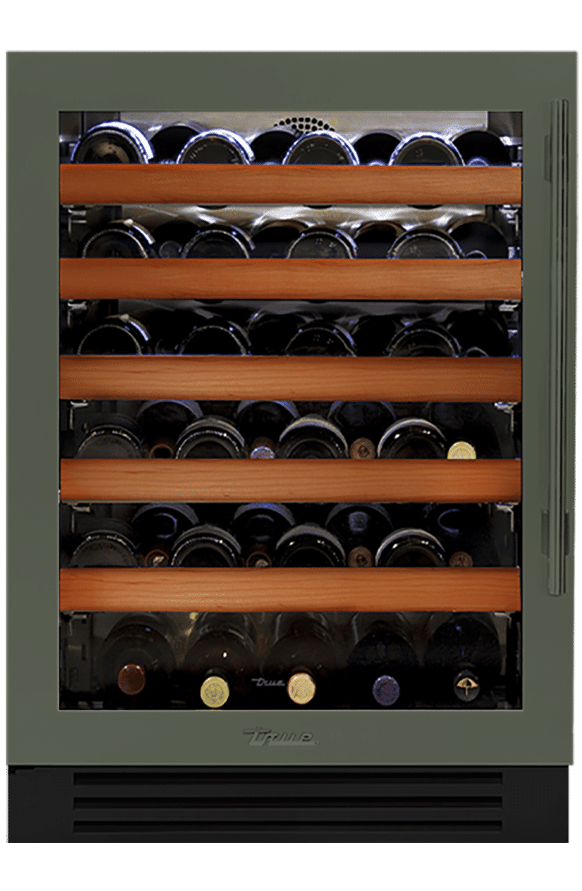24 Inch - Single Zone Wine Cabinet - Stainless Glass Door - LEFT Hinge (1)