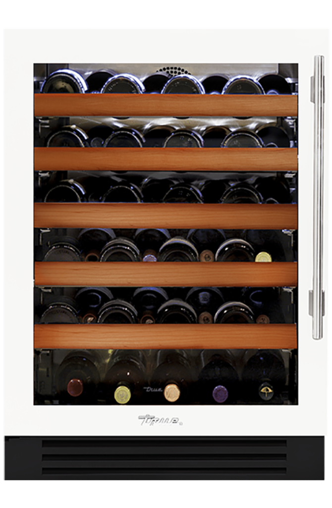 24" Undercounter Wine Cabinet in Matte White