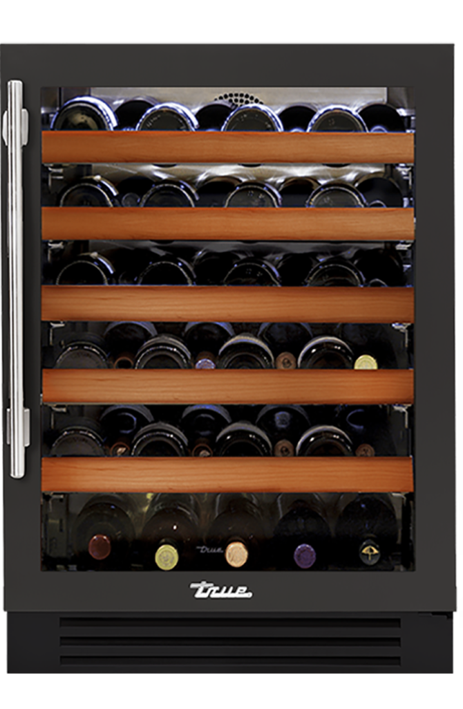 24" Undercounter Wine Cabinet in Ultra Matte Black
