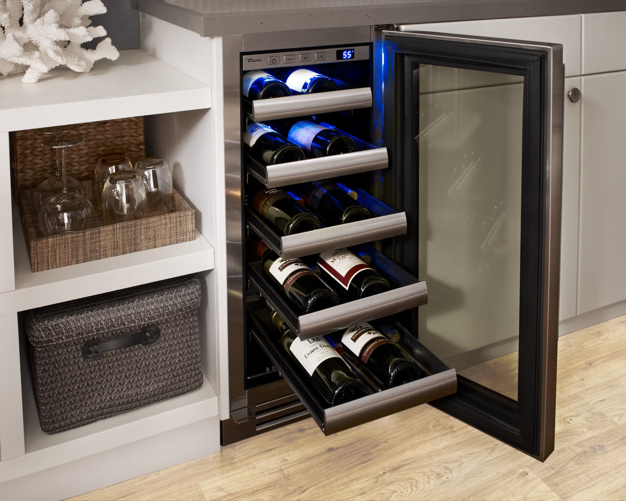 Open Wine Cabinet