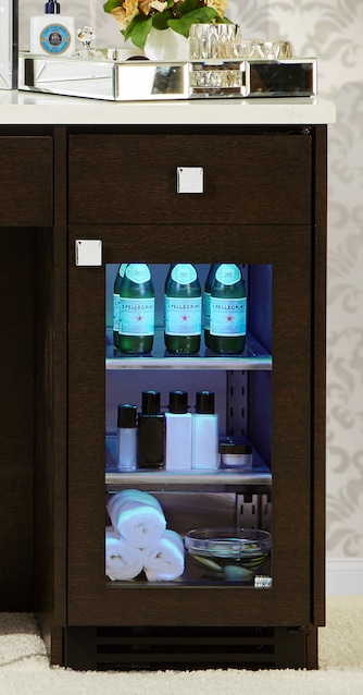undercounter Refrigerator - makeup vanity