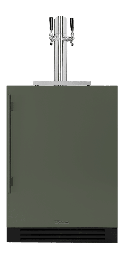 24 Inch - Dual Tap Beverage Dispenser - Solid Stainless - RIGHT Hinge (1)