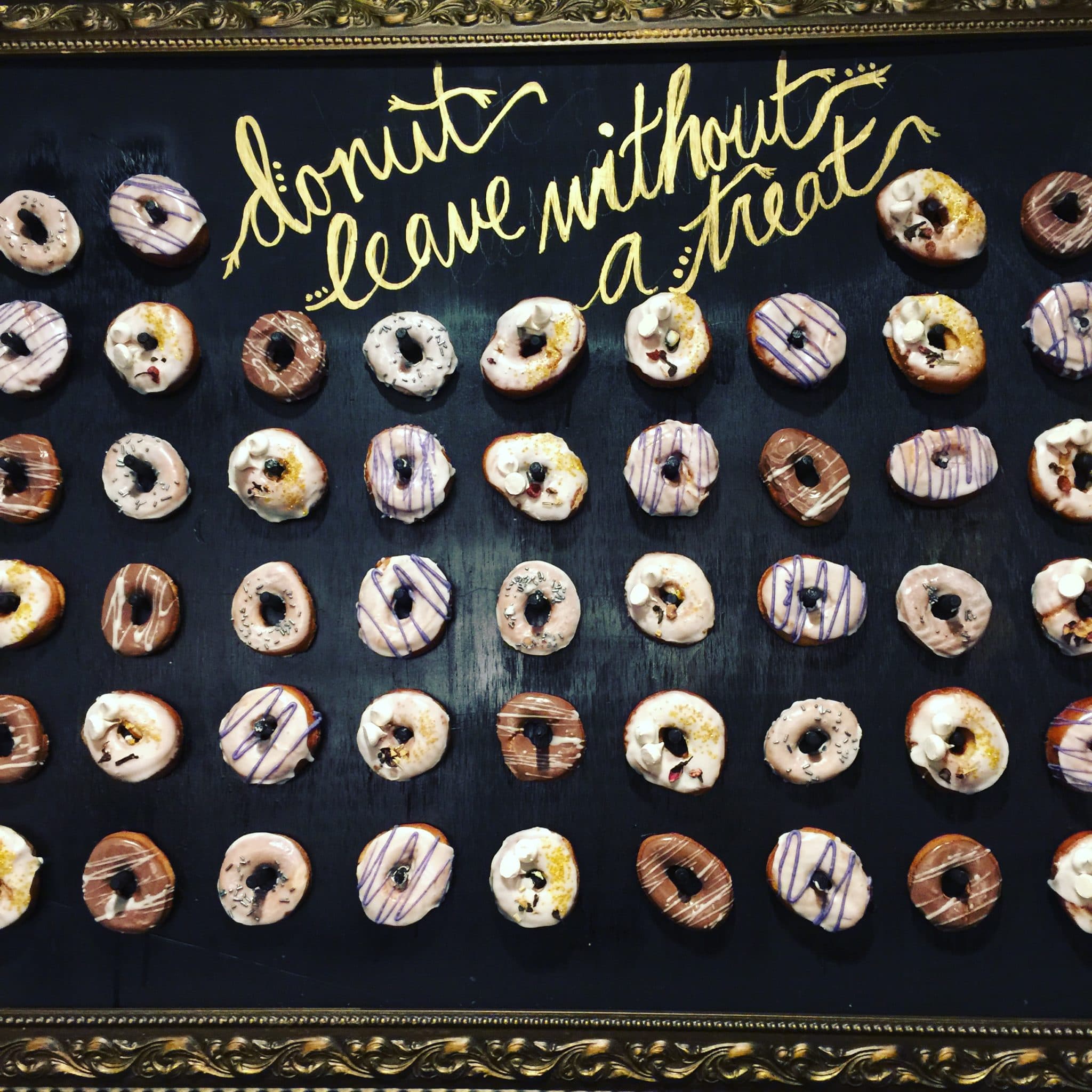 Donuts on wall