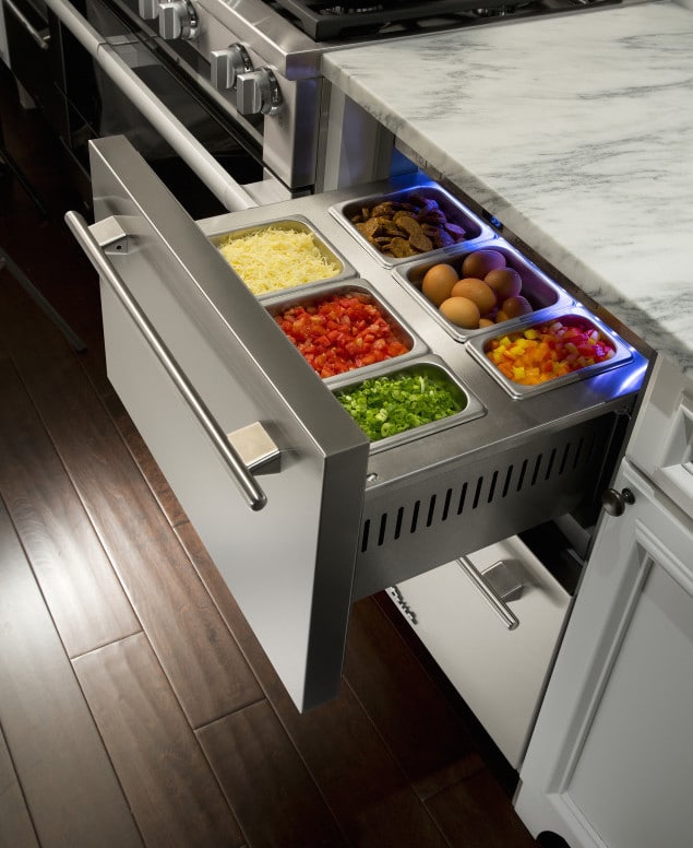 Omelette ingredients - Undercounter Refrigerator Drawers