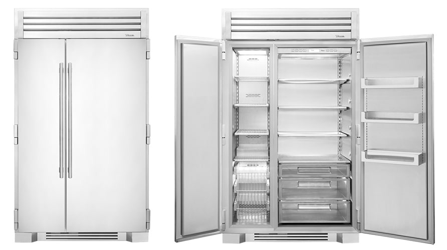 The True 48 - SidebySide Stainless Steel - Opened and Closed 3