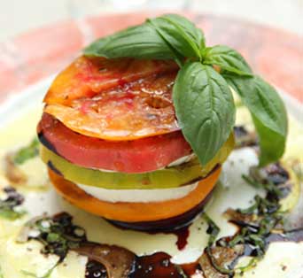 Tomato And Mozz Stack