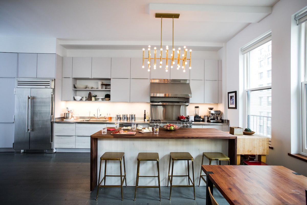 Dufresne3 - Full kitchen view with food on counter