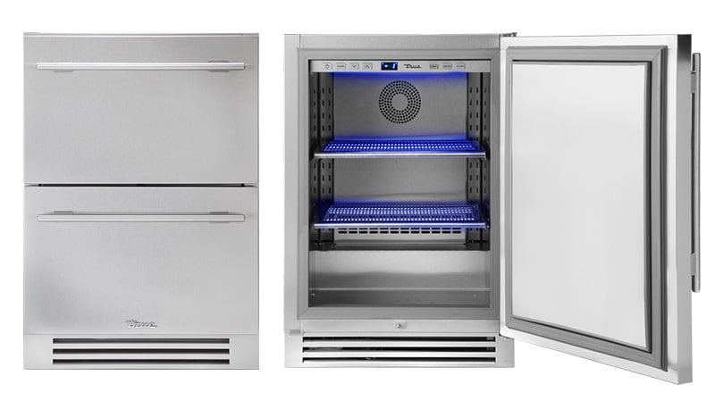 Undercounter Freezers - Drawers - Open Freezer Door