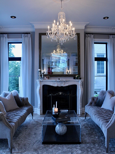LivingRoom - formal and elegant with chandelier