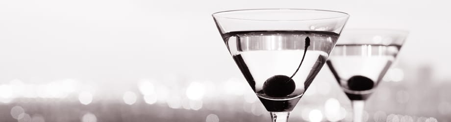Clear Drink Wine Glasses Black and White Image