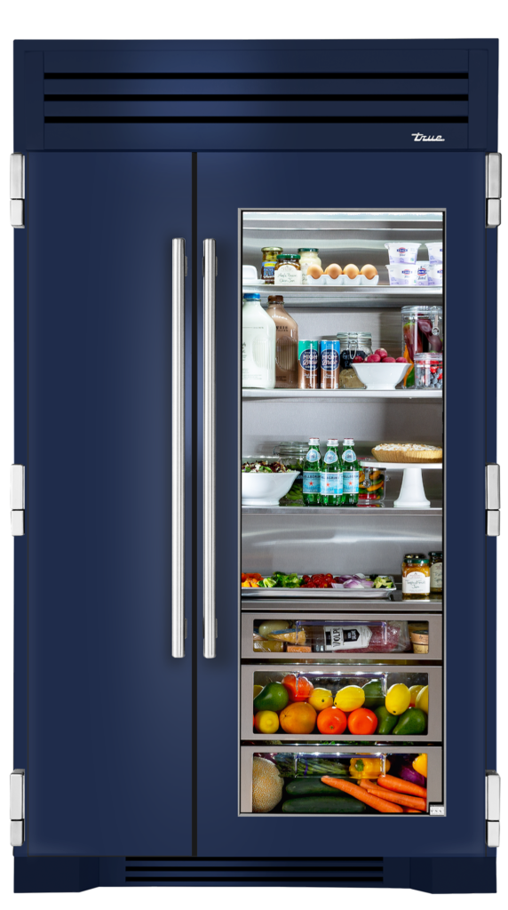 The True 48 Glass Door in Cobalt