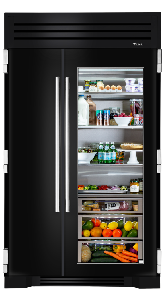 The True 48 Glass Door in Gloss Black