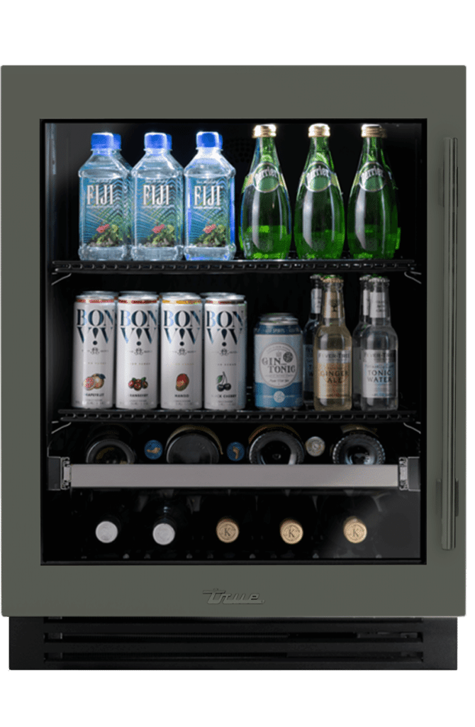 24 Inch - ADA Beverage Center - Stainless Glass Door - LEFT Hinge