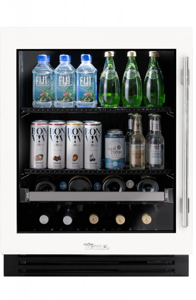 24 Ada Bev Stainless Glass Lh Matte White