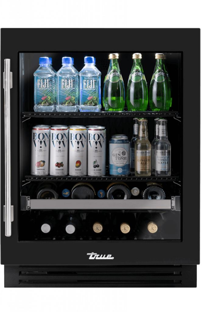 24 Ada Bev Stainless Glass Rh Gloss Black