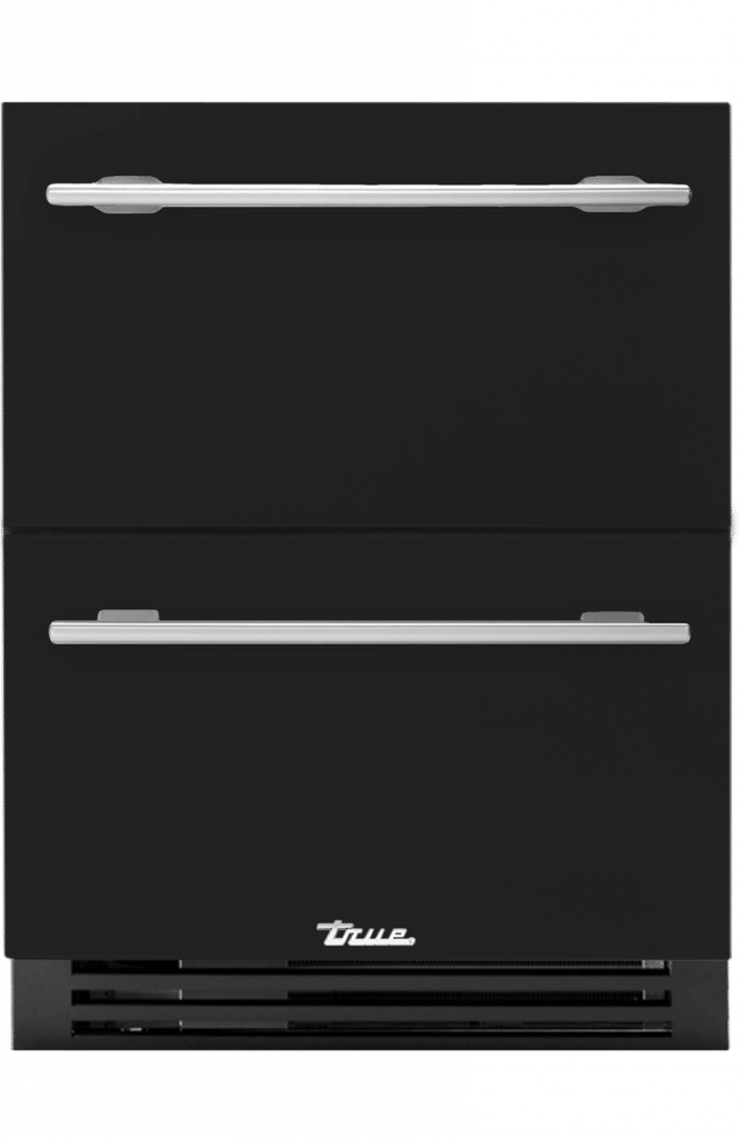 24 Ada Drawer Stainless Solid Gloss Black