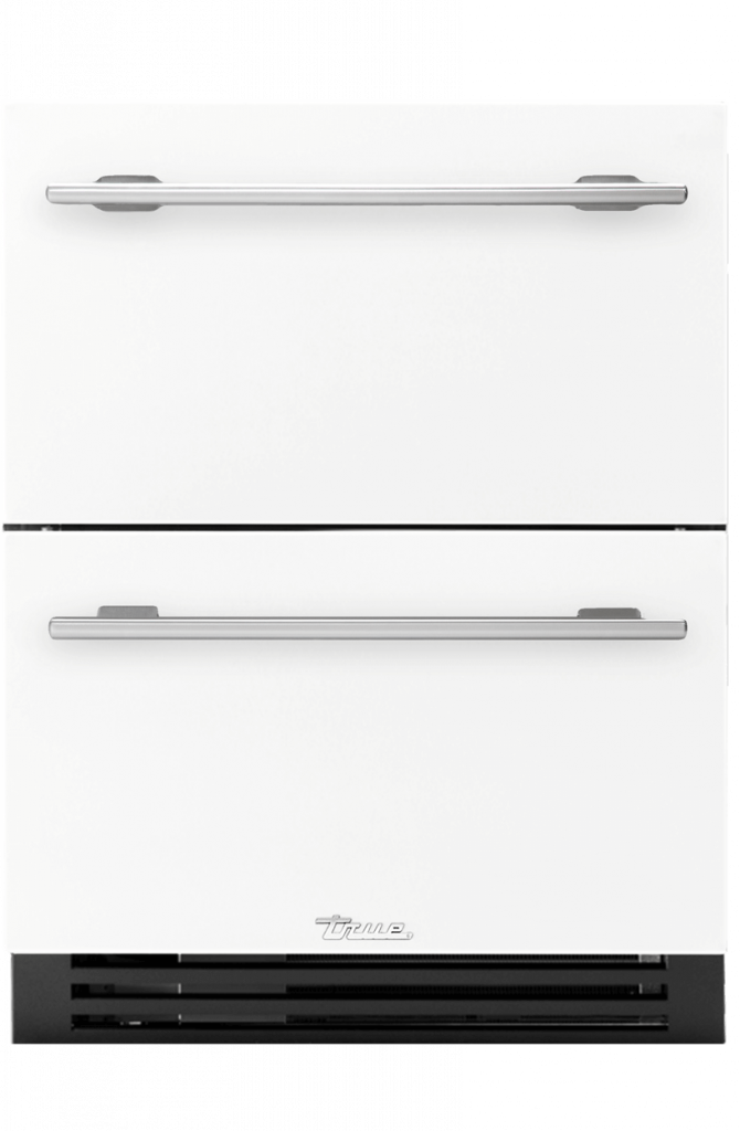 24 Ada Drawer Stainless Solid Matte White