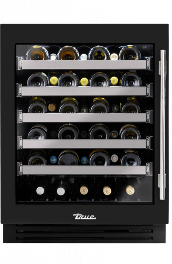 24 Ada Wine Stainless Glass Lh Gloss Black