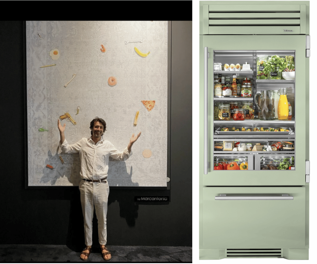 Marcantonio - Sage Refrigerator with Freezer Drawer