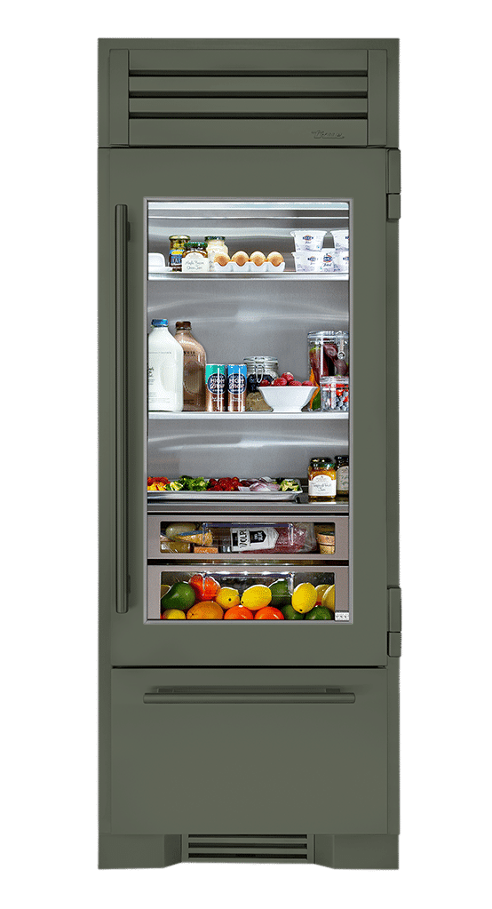30 Inch - Refrigerator with Bottom Freezer - Stainless Glass Door - RIGHT Hinge