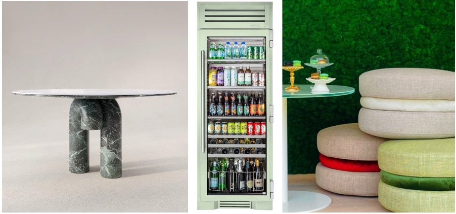 Dining Table - Beverage Column - Macarons footstools