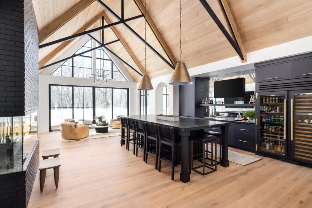 Jill Ockhardt Photo High Res - Neutral Nirvana - Black Kitchen and Light Wood Tones