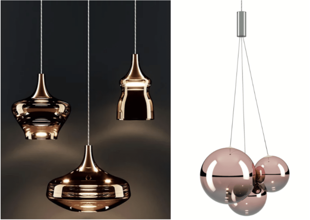 Nostalgia in Gold and Random Cloud in Rose Gold from Lodes